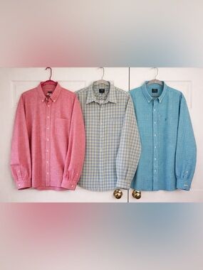 Men’s Button Down Shirt Bundle (3) Size XXL Jos A. Banks and Izod Brands